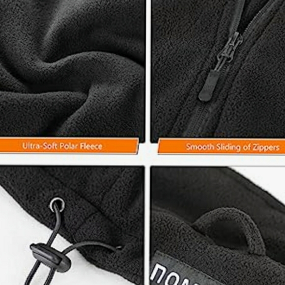 🆕⭐ Black fleece zip up heated vest - Picture 4 of 6